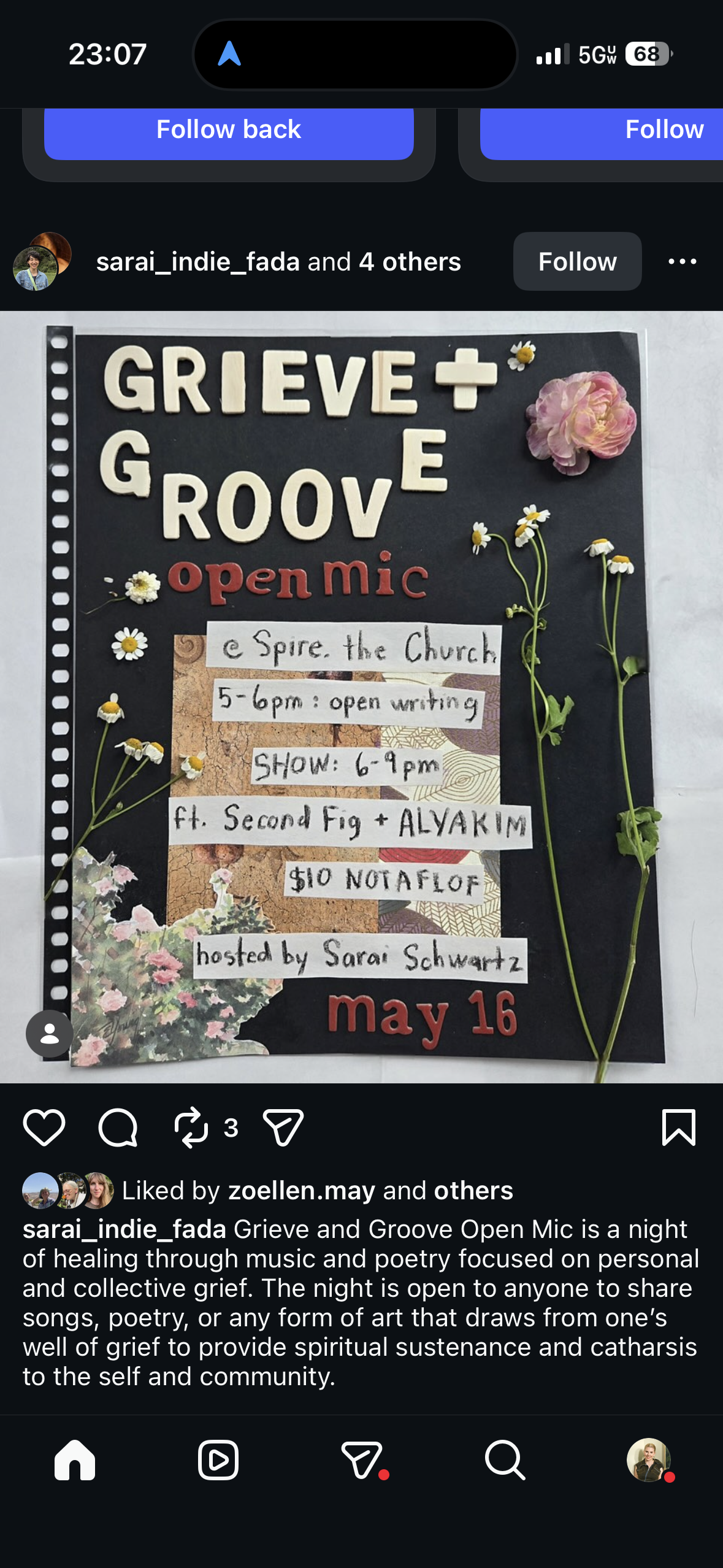 Grieve + Groove: Open Mic