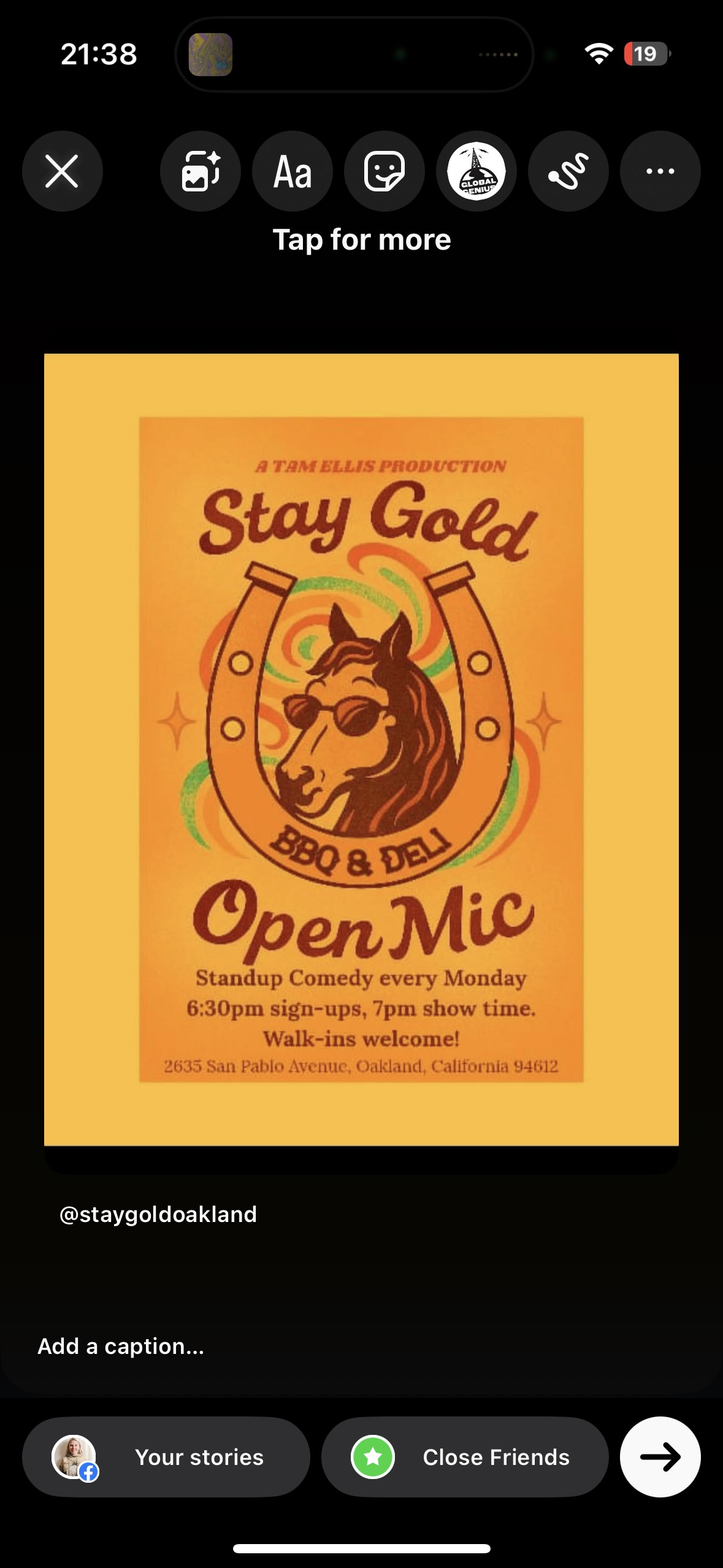 Stay Gold Open Mic